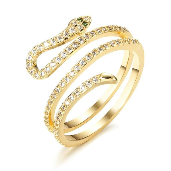 Bijoux Acier Inoxydable Femme Bague Serpent