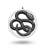 pendentif serpent noir