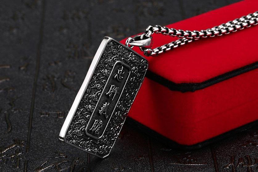 PAMTIER Collier Pendentif Dragon Chinois Homme - Acier Inoxydable Résistant Et Élégant