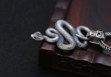 pendentif serpent en argent