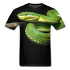 t shirt serpent vert 3d