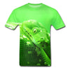t shirt serpent vert